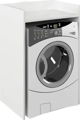 Produktbild von Kondela Schrank über der Vojto-Waschmaschine – weiß