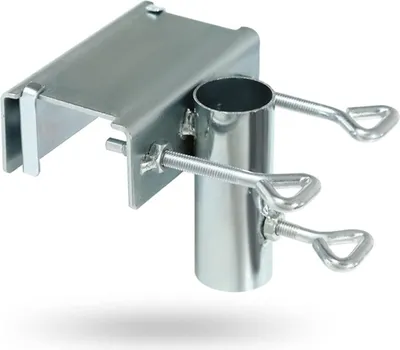 Produktbild von Balkongeländer-Schirmständer, Balkon-Schirmfuß, verstellbare Schirmklemmhalterung für Balkone, Gärten, Tische oder Geländer