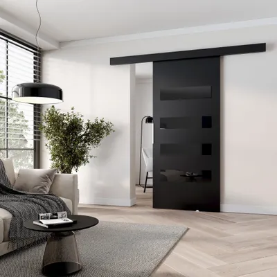Produktbild von Innenschiebetür BARRET 16 - 96 cm, schwarz