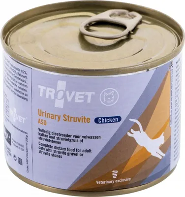 Immagine prodotto di Cibo umido per gatti TROVET ASD Urinary Struvite con pollo - 200 g