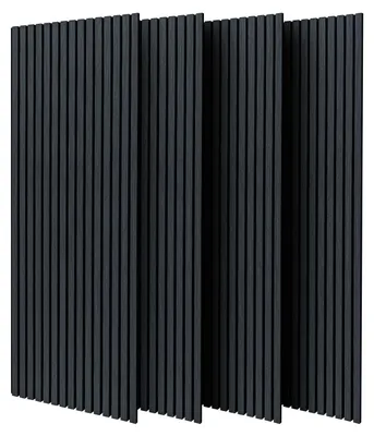 Immagine prodotto di Beethoven - Set di 4 pannelli fonoassorbenti decorativi in legno 150x60 cm, nero