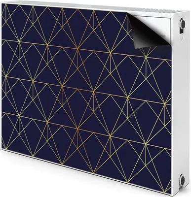Produktbild von Magnet Heizkörper-Abdeckung Verkleidung Abdeckung Heizkörperabdeckung 110x60 cm  - Muster, Dreiecke