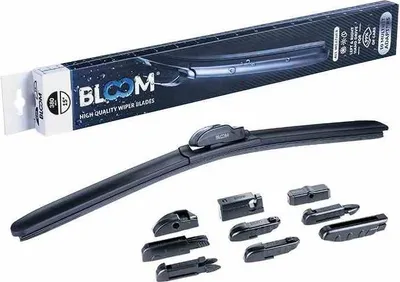 Zdjęcie produktu dla Pióro wycieraczki BLOOM M10 380 mm / 15" bezszkieletowe, 10 adapterów