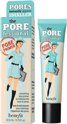 A product box and tube of Benefit The Porefessional Pore Primer.