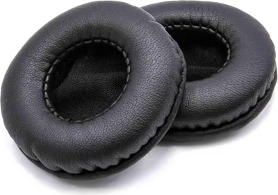 Produktbild von vhbw 2x Ohrpolster kompatibel mit Kopfhörer, die 55mm Ohrpolster benötigen Kopfhörer Headset, Polyurethan Schwarz