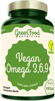 Produktbild von GreenFood Nutrition Vegan Omega 3,6,9 60 Kapseln
