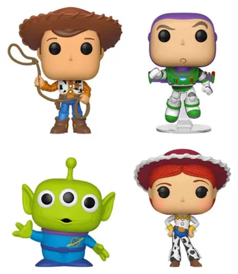 Obrázok produktu pre Sada štyroch figúrok Toy Story POP! od Disney, vinyl, špeciálna edícia na Black Friday, výška 9 cm