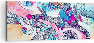 Produktbild von Bild auf Leinwand - Leinwandbild - Chamäleon Tierwelt Zweig - 120x50cm - Wand Bild - Wanddeko - Leinwanddruck - Bilder - Kunstdruck - Wanddekoration - Leinwand bilder - Wandkunst - AB120x50-3074