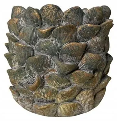 Produktbild von Donika Muschel-Übertopf Grün Dekoration 17x16 cm