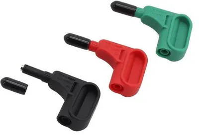 Immagine prodotto di Campioni magnetici, 3 fili metallici magnetici per multimetri, compatibili con connettori da 4 mm.