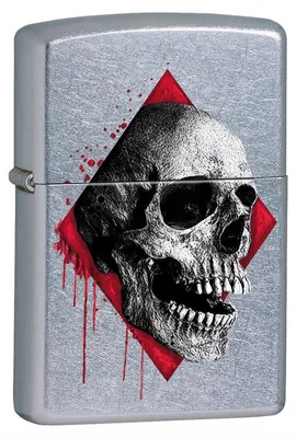 Produktbild von Feuerzeug Zippo Skull Herren Grau Metall