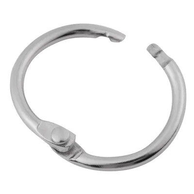 Produktbild von 20 kusov kovových závesných krúžkov na knihy, delené prívesky na kľúče, albumy, albumy, voľné listy, 38 mm