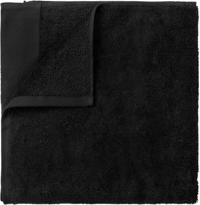 Immagine prodotto di Blomus asciugamano Riva, asciugamano da bagno, telo da bagno, cotone, nero, 50 x 100 cm, 66300