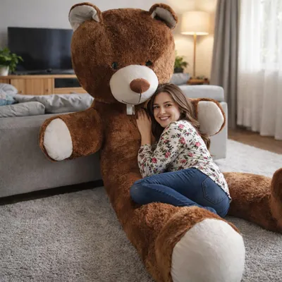 Zdjęcie produktu dla XXL pluszowy miś pluszowy pluszowy miś pluszowy duży 205cm [ brązowy ]