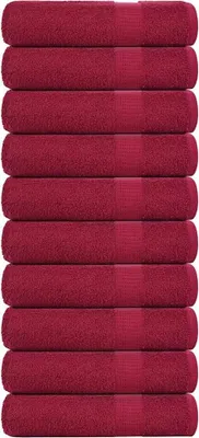 Produktbild von Badetücher FROGN 10 Stk. Bordeaux 100x150 cm 360 g/m²