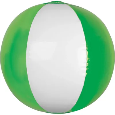 Produktbild von Strandball / Wasserball / Farbe: weiß-transparent grün