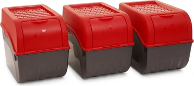 Produktbild von Novaliv 3x Groß 9l rot Kartoffel Kartoffelbox Kartoffelkiste Kartoffellager Kartoffelkopf Kartoffelsack