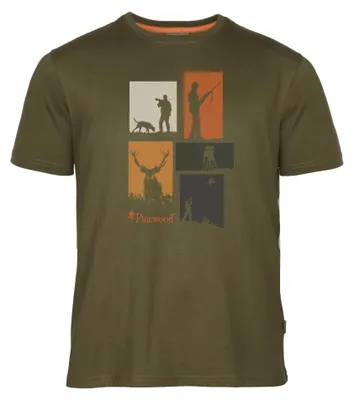 Zdjęcie produktu dla T-SHIRT PINEWOOD HUNTING 5476 - Oliwkowy Mix-M