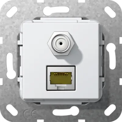 Produktbild von GIRA 569703 - RJ-45 + SAT - Weiß