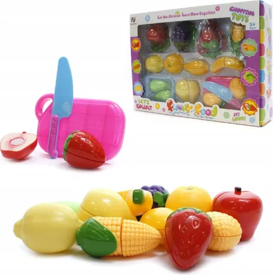 Zdjęcie produktu dla WARZYWA OWOCE DO KROJENIA zestaw jedzenie NA RZEP