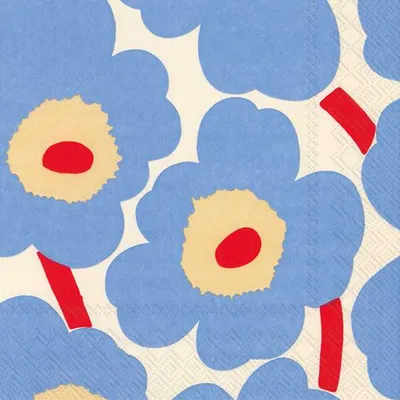 Produktbild von Servietten 33x33 cm - UNIKKO cream blue