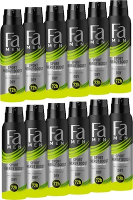 Produktbild von FA Deospray Men Sport Energy Boost 150ml, 12x 150 ml
