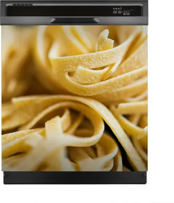 Produktbild von Aufkleber sticker 60x60 cm Dekorative folie Spülmaschine - Italienische rohe Nudeln Tagliatelle