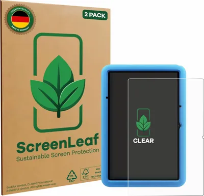 Produktbild von 2x ScreenLeaf Schutzfolie für Blackview Tab 60 Pro Kids 10.1" nachhaltiger Displayschutz Display Schutz Folie Klar Transparent