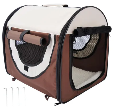 Produktbild von Pawhut PawHut Hundebox faltbare Hundetransportbox Tier 2 Farben 5 Größen 1O-T46O-R3DG-1