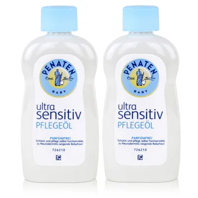 Produktbild von Penaten Baby ultra sensitiv Pflegeöl 200ml - Parfümfrei (2er Pack)