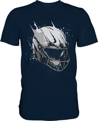 Produktbild von American Football Helm T-Shirt – Navy / XL