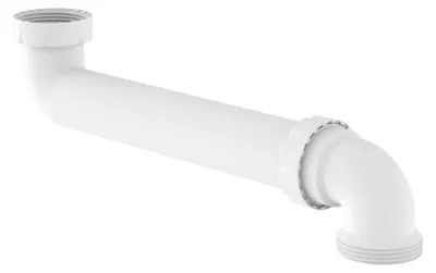 Produktbild von KIRCHHOFF KS Raumspar-Spt- Ablaufbogen, Weiß, 1 1/2IGx290mmx1 1/2AG