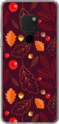 Produktbild von MuchoWow® Handyhülle Schutzhülle Hülle für Telefoonhoesje Huawei P40 Lite Muster - Herbst - Laub - Mädchen - Kinder - Kinder Silikon Softcase Handy Hülle - Handy