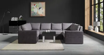 Obrázek produktu pro Rozkládací sedací souprava FRIXI MAXI - šedá / černá