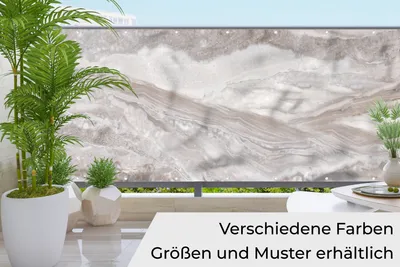 Obrázek produktu pro MuchoWow® Balkonová zástěna pro ochranu soukromí - rohož pro ochranu soukromí Balkonový banner - kryt terasy - větrná clona na balkon - neprůhledná ochrana proti povětrnostním vlivům