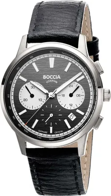 A product shot of a men's wristwatch.