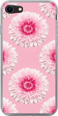 Produktbild von MuchoWow® Handyhülle Schutzhülle Hülle für Telefoonhoesje iPhone SE 2020 Mädchen - Blume - Rosa - Muster - Mädchen - Kinder - Kinder Silikon Softcase Handy Hülle - Kartenbesitzer