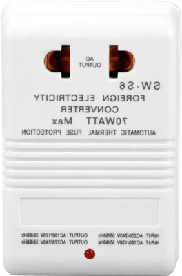 Image de Transformateur électrique de 70 W, de 110 V/120 V à 220 V/240 V, avec prise standard