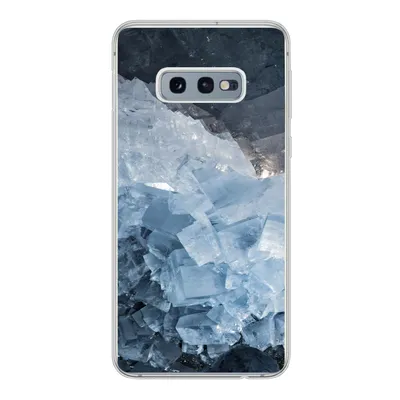 Produktbild von MuchoWow® Handyhülle Schutzhülle Hülle für Samsung Galaxy S10e Naturstein - Kristall - Blau Silikon Softcase Handy Hülle - Handy