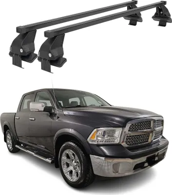 Produktbild von Menabo Dachträger Grundtäger für RAM 1500 2009-2018 50kg Stahl Schwarz 2 tlg