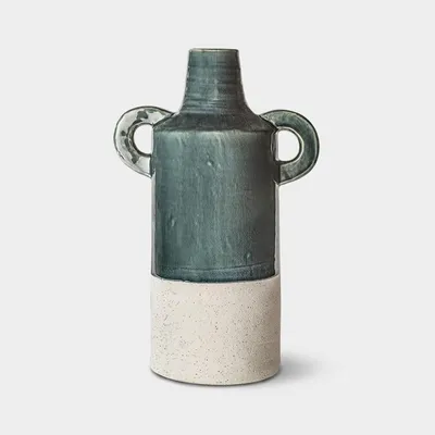 Produktbild von Keramik-Flaschenvase in Steinoptik Itria