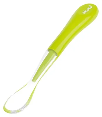 Produktbild von Babylöffel Kinderlöffel Silikonlöffel Grün Akuku