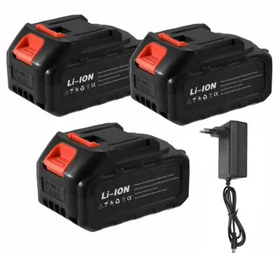 Obrázek produktu pro Lithium-iontová baterie – náhradní baterie – 21 V – 13 000 mAh – 3 kusy – pro elektrické nářadí