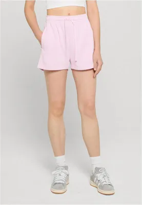 Zdjęcie produktu dla Damskie szorty Urban Classics z lekkiej bawełny terry, kolor różowy ("blushedrose") - rozmiar M