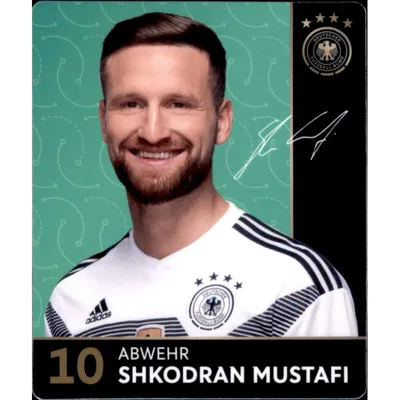 Produktbild von 10 - Shkodran Mustafi - REWE WM18 Sammelkarte