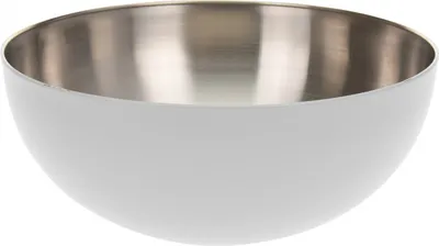 Produktbild von Servier-/Rührschüssel Excellent Houseware, Edelstahl, 24x10 cm, 2,5 l, weiß