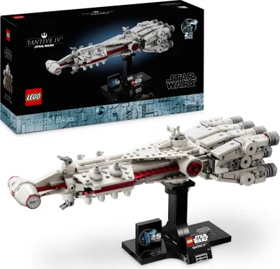 Produktbild von LEGO Star Wars: Tantive IV, Modell eines Sternenschiffs aus Star Wars: Eine neue Hoffnung zum Bauen und Sammeln für Erwachsene, legendärer Sternjäger, grandioses Geburtstags-Geschenk für Fans 75376