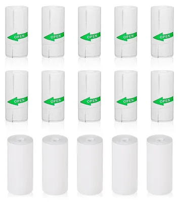 Produktbild von 15 Rollen Thermorollen 57mm x 25mm x 5/3 M Thermopapier Sofortbildkameras Mini Drucker Papier Selbstklebender Nachfülldruckpapier für Logo Barcode Mini Mobiler Fotodrucker