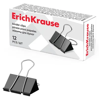 Produktbild von Foldback Klammern 32mm Metall 12 Stück Schwarz