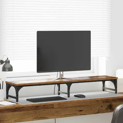 Produktbild von vidaXL Monitor Halterung Altholz 105 x 23 x 15,5 cm Holzwerkstoff